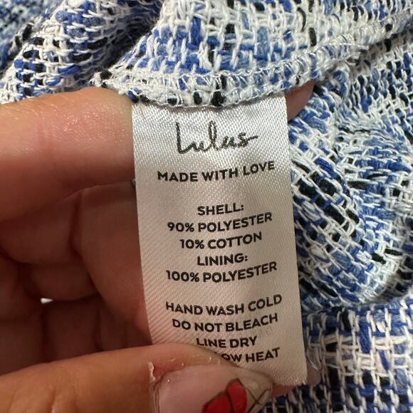 LULUS Women's Adorably Luxurious Tweed Raw Edge Sleeveless Mini Dress Size M - Picture 15 of 16